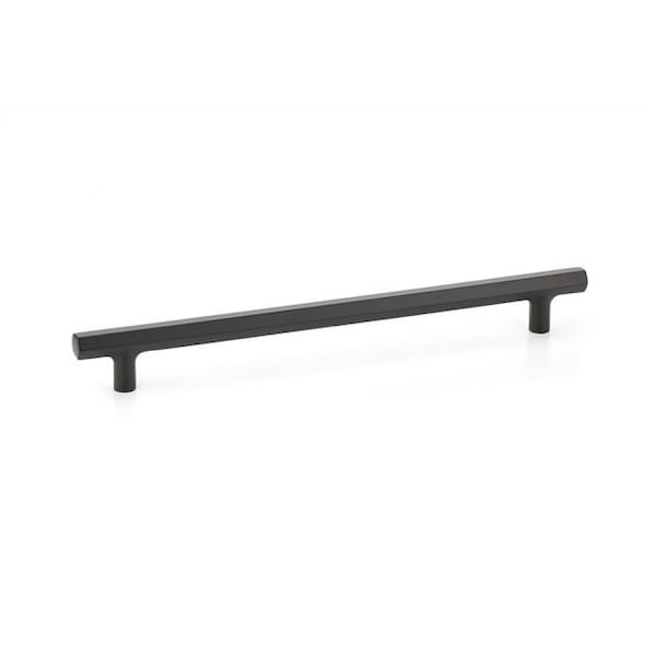 Emtek Mod Hex Cabinet Pull with 10 in Center to Center Flat Black Finish 86680US19 - main